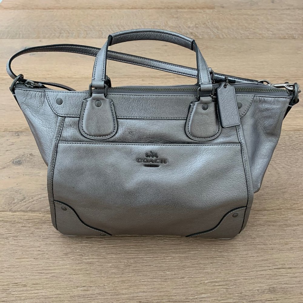 Never Used Coach Leather Mickie Satchel